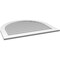 Ekena Millwork Round Top Surface Mount PVC Gable Vent: Non-Functional, w/ 3-1/2"W x 1"P Standard Frame, 40"W x 34"H GVPRT40X3401SN - alternate 3